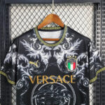 Italy × Versace 2024 Black Special Shirt - Image 2