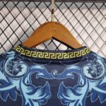 Italy Versace 2024 Blue Special Shirt - Image 5