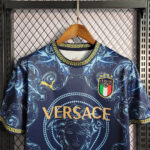 Italy Versace 2024 Blue Special Shirt - Image 2