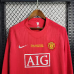Man United 2007 L/S UCL Home Shirt - Image 2